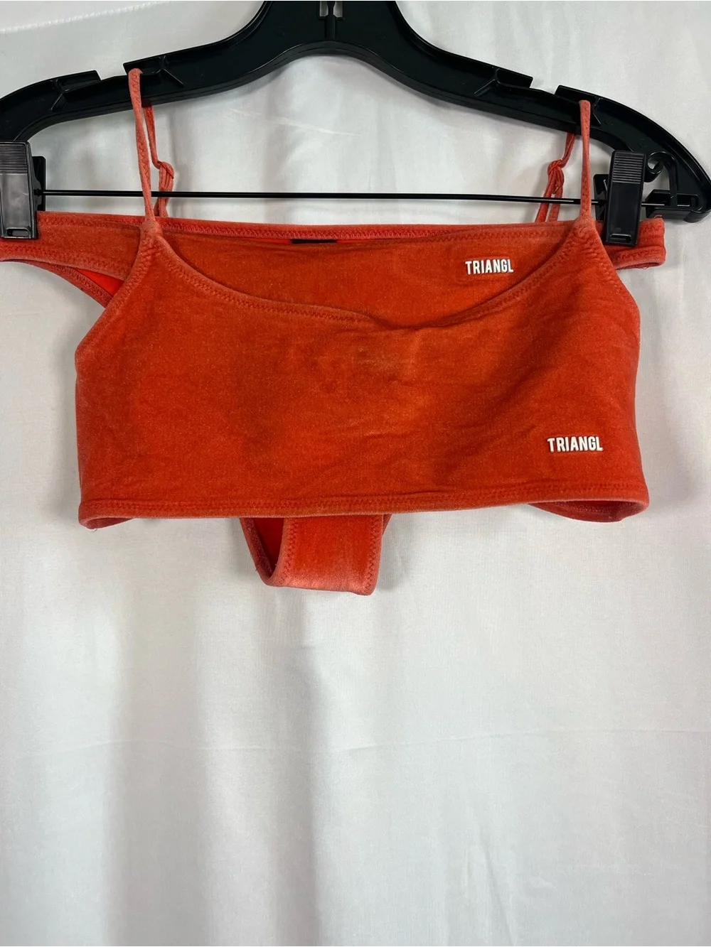 Triangl swim dreams velvet bikini set color cherry bomb Sz small